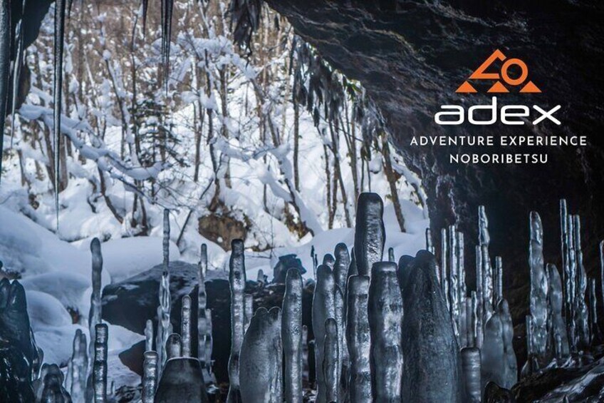 Snowshoe to Spectacular Winter Ice Caves in Hokkaido