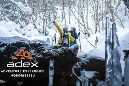 Snowshoe to Spectacular Winter Ice Caves in Hokkaido