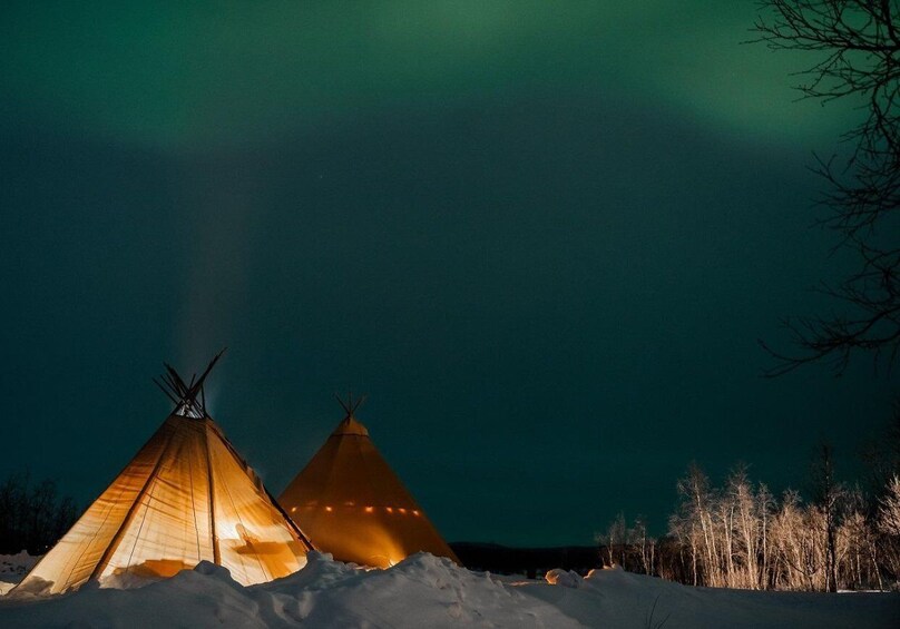 Picture 1 for Activity Enjoy the Aurora Show on top of the mountain inc tipi dinner