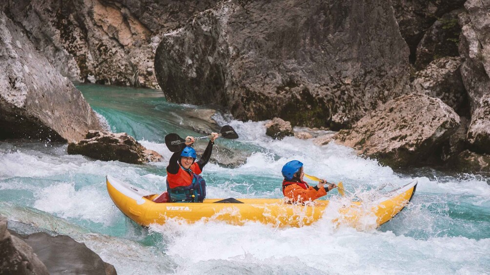 Picture 4 for Activity Bovec: Soča river "Double Ducky" kayak adventure