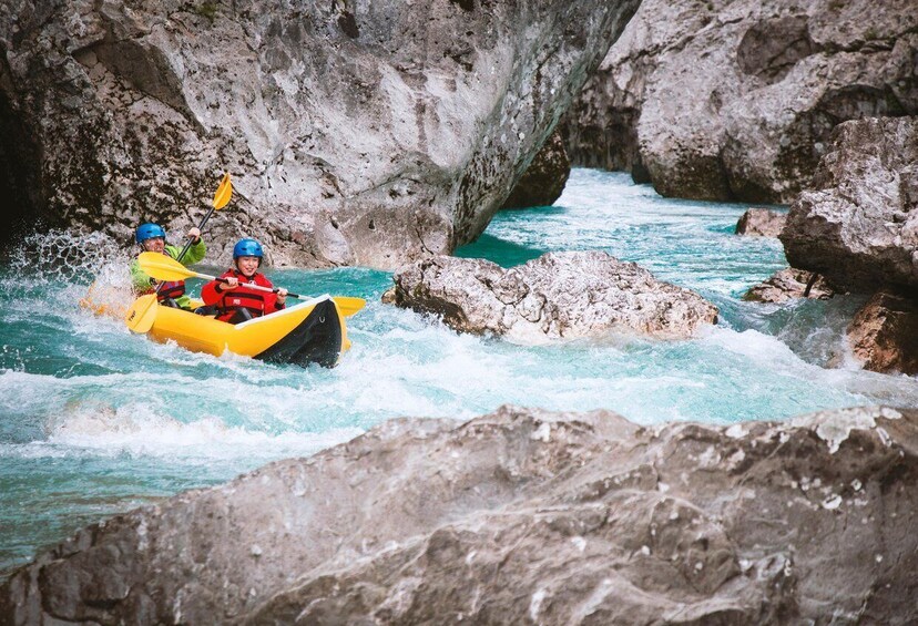 Picture 2 for Activity Bovec: Soča river "Double Ducky" kayak adventure