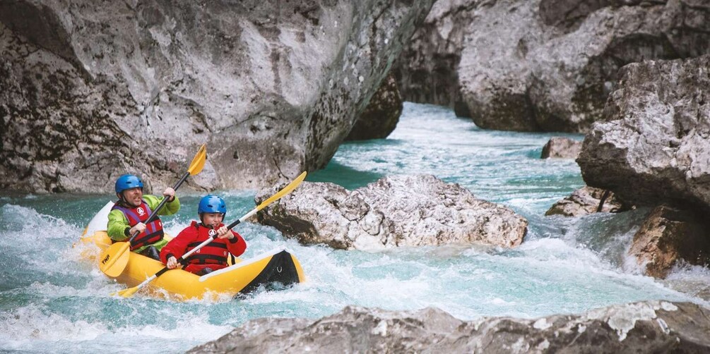 Picture 1 for Activity Bovec: Soča river "Double Ducky" kayak adventure
