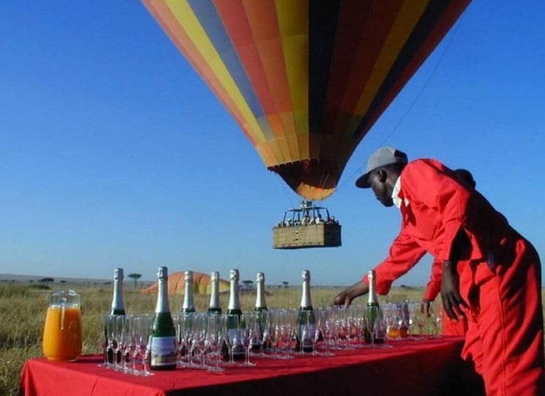 Picture 2 for Activity Maasai Mara: Hot Air Balloon Safari & Champagne Breakfast