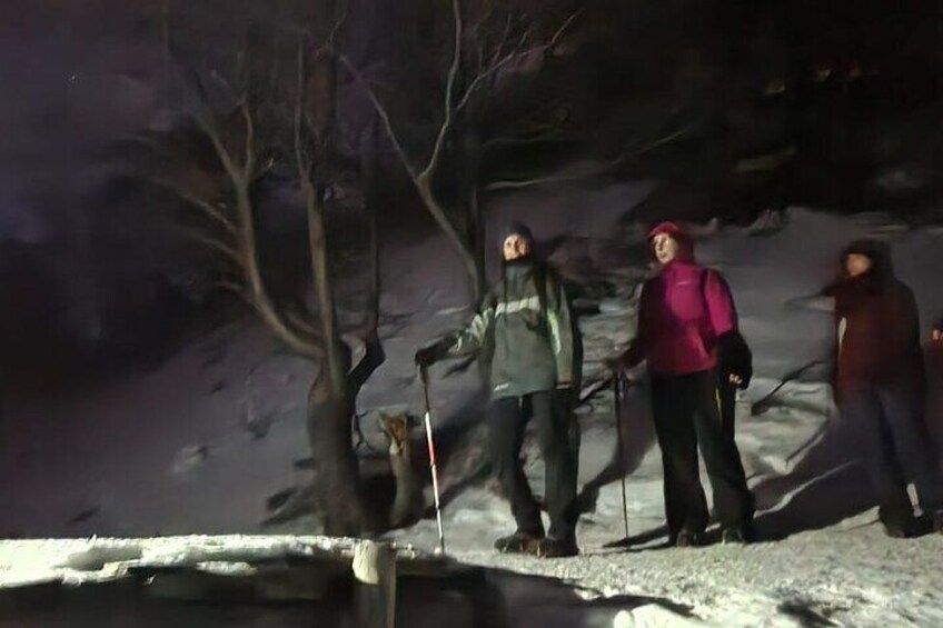 Trekking to the Martial Glacier at Night with Regional Tastings