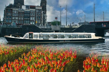 Ámsterdam: crucero por los canales y billete a Keukenhof con traslado en au...