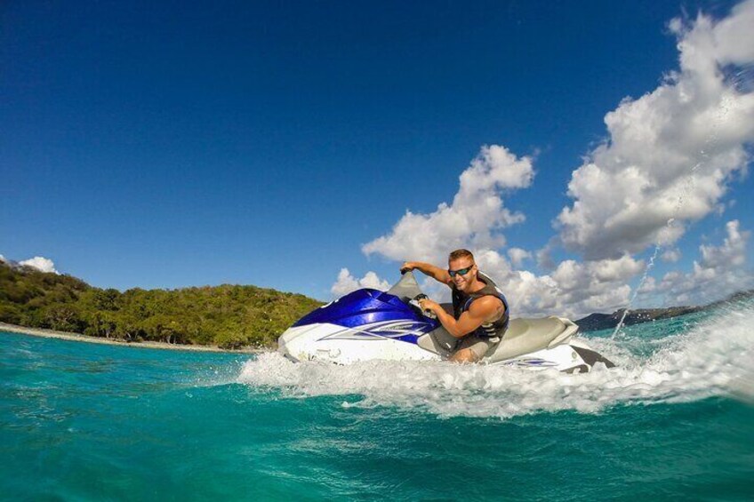 1-Hour Guided Jet Ski Tour in St. Thomas