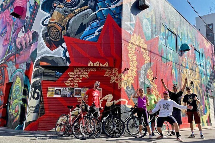 Urban Canvas: Osaka Street Art Bike Tour