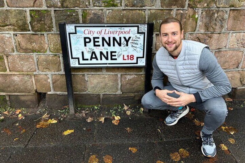 The famous "Penny Lane".