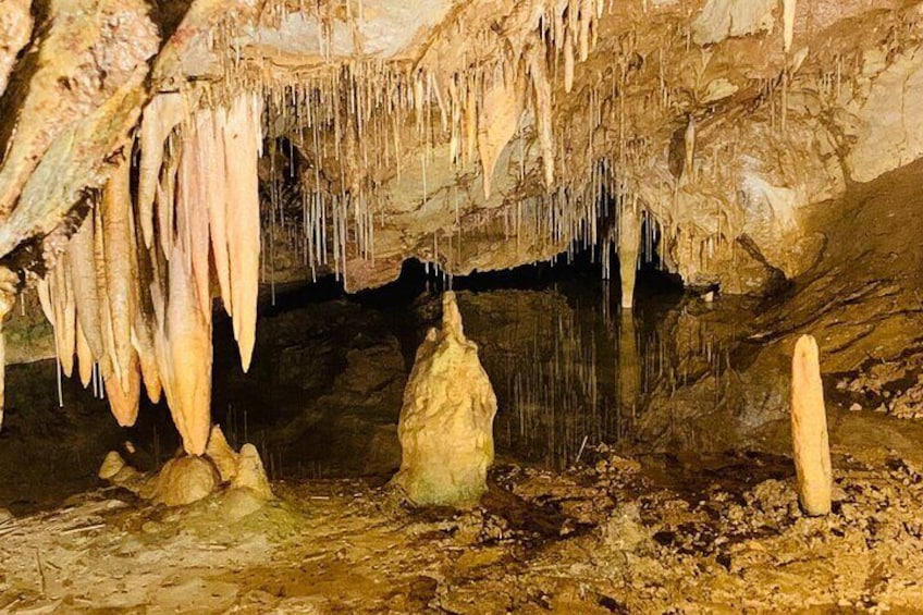 Gadime Marble Cave (25 km from Prishtina, and contains natural treasures which are made from Stalactite and Stalagmites with particular Chrystal’s and layers of multicolored marble
