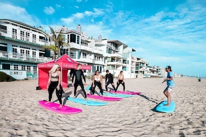 Shared 2 Hours Regular Group Surf Lesson at Santa Monica