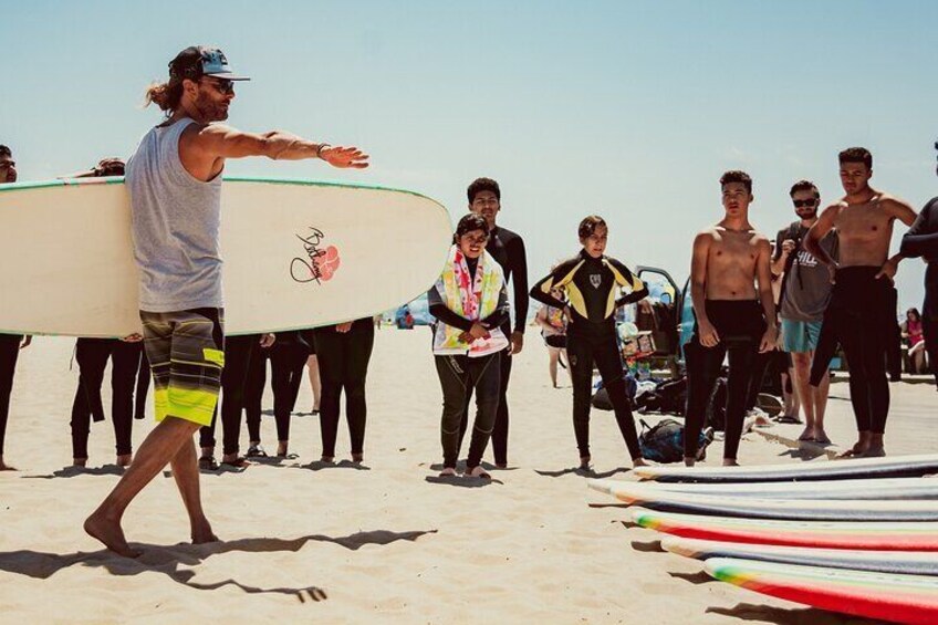 Shared 2 Hours Regular Group Surf Lesson at Santa Monica