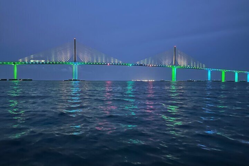 Premiere Private Sunset Cruise With Lights Of The Skyway Bridge