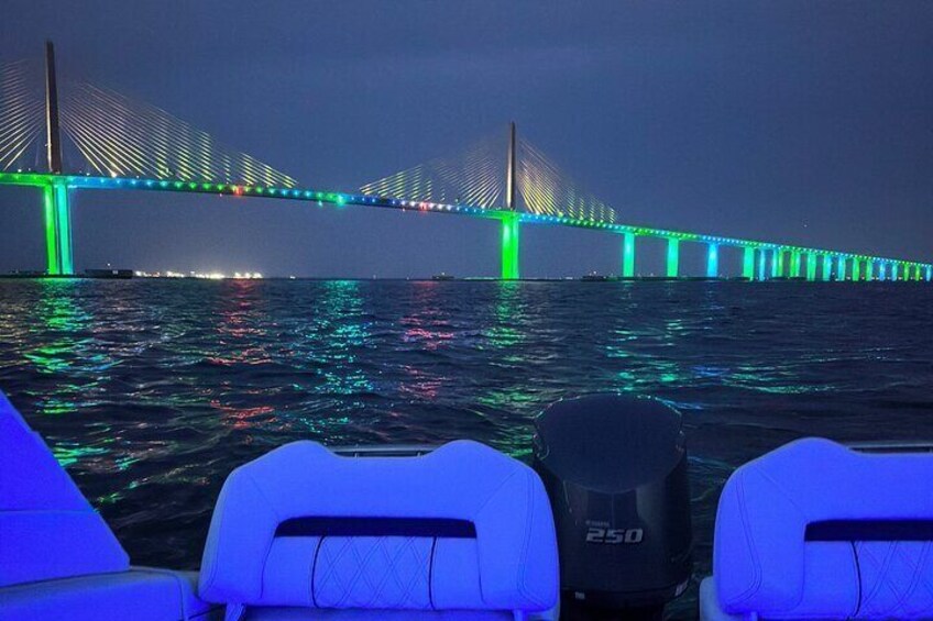 Premiere Private Sunset Cruise With Lights Of The Skyway Bridge