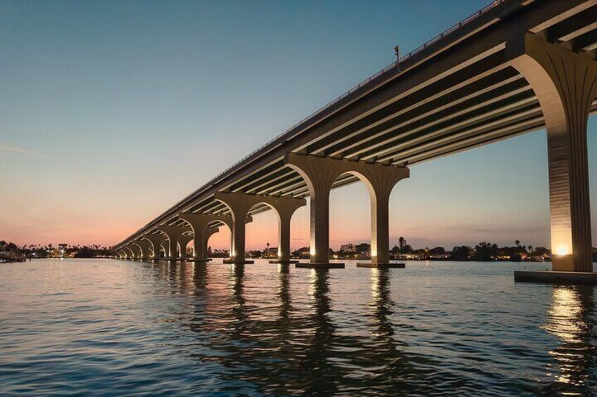 Premiere Private Sunset Cruise With Lights Of The Skyway Bridge