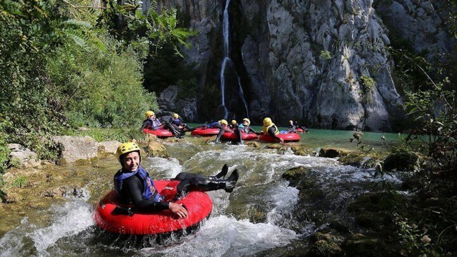 Under Small Gubavica waterfall, Cetina river near Split