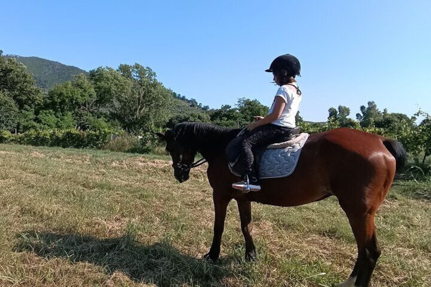 our beautiful horseback ride at the end of the experience!