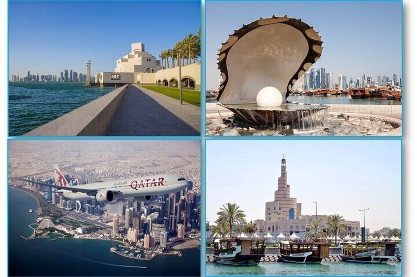 Private Highlights Tour of Doha City and Dhow Cruise Ride 