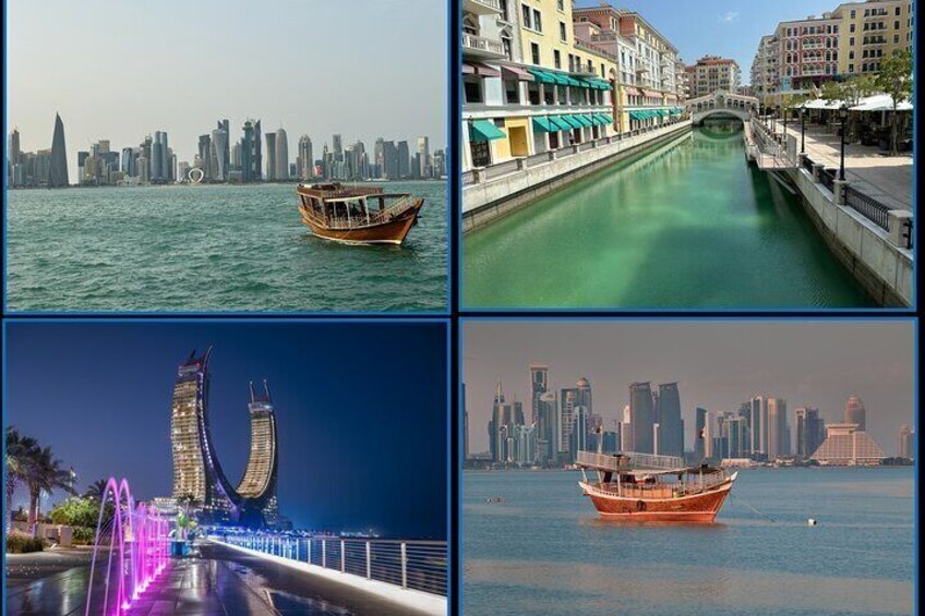 Private Highlights Tour of Doha City and Dhow Cruise Ride