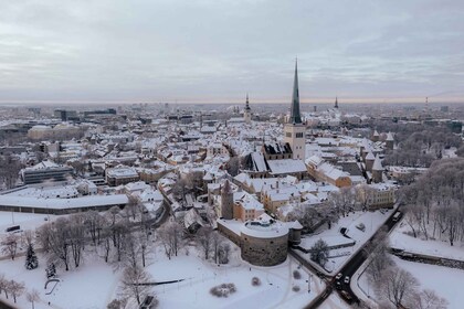 Vintersykkeltur i Tallinn med kaffestopp