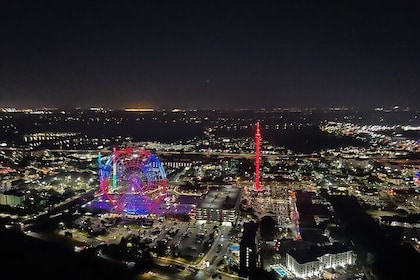 Night Helicopter Tour showing Lighted Theme Parks