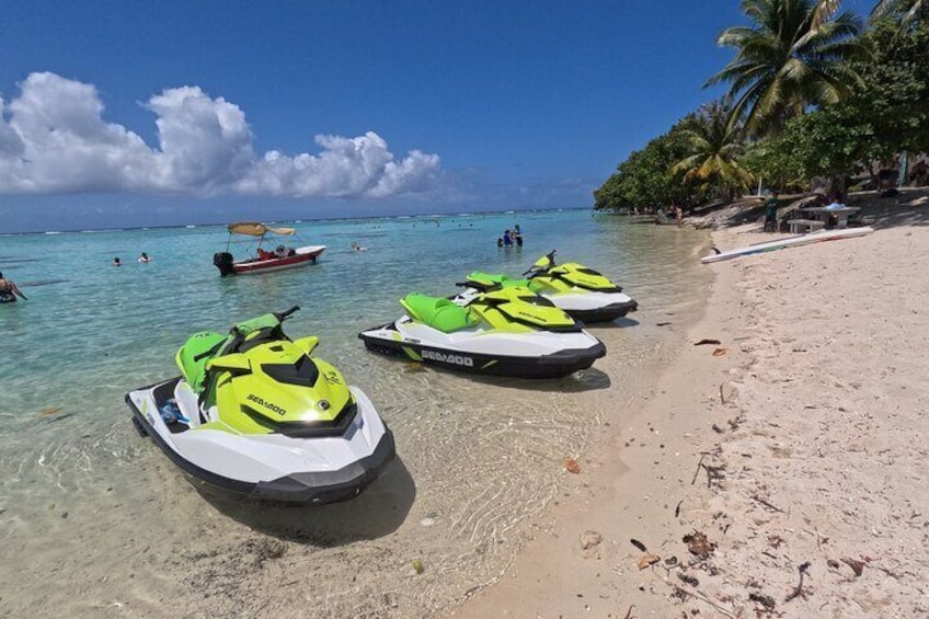 Jetski on the beach