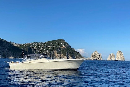 Private Boat Tour from Naples to Capri & Amalfi Coast TORNADO 50