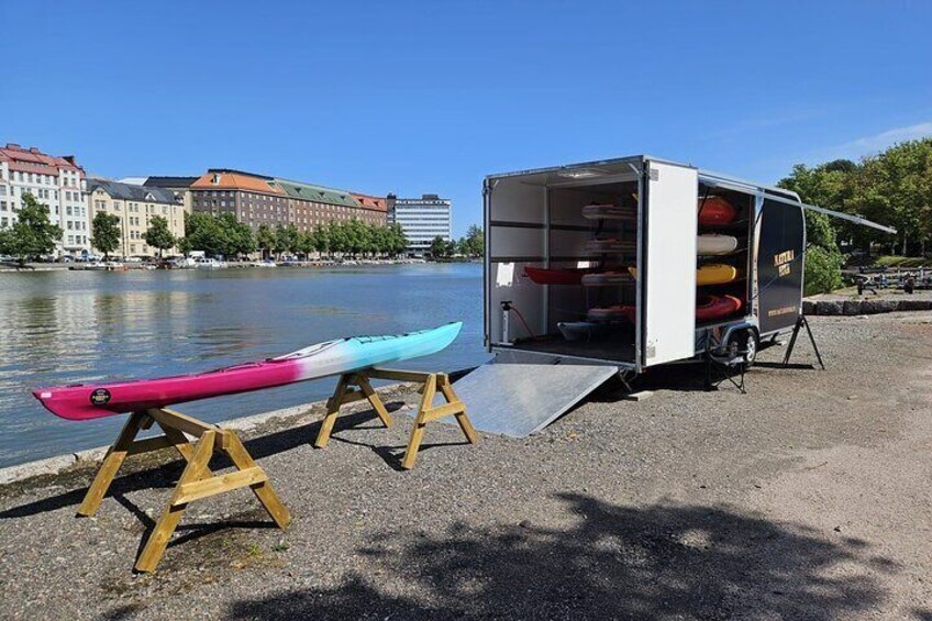 Book Helsinki City Kayak and paddle enjoying the urban views!