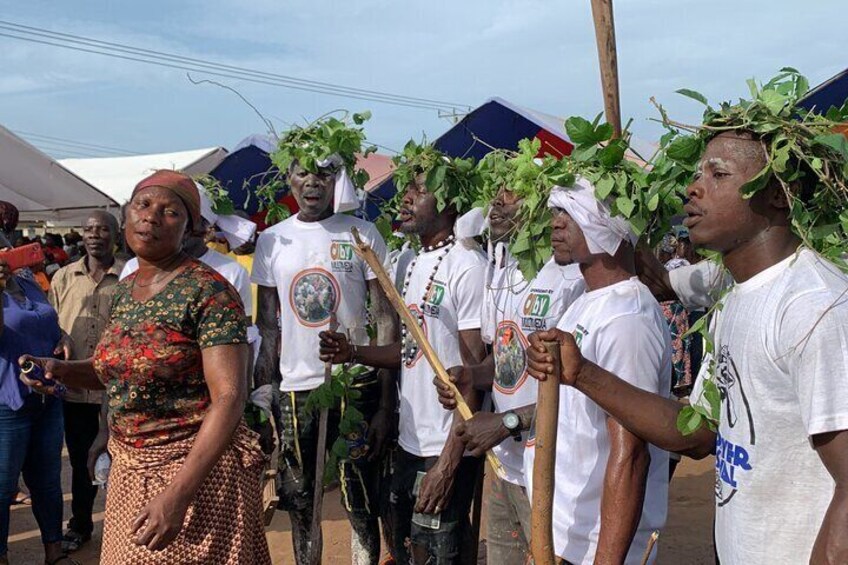 The traditional dancers