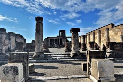 Pompeii, Vesuvius & wine tasting from Amalfi coast all-inclusive