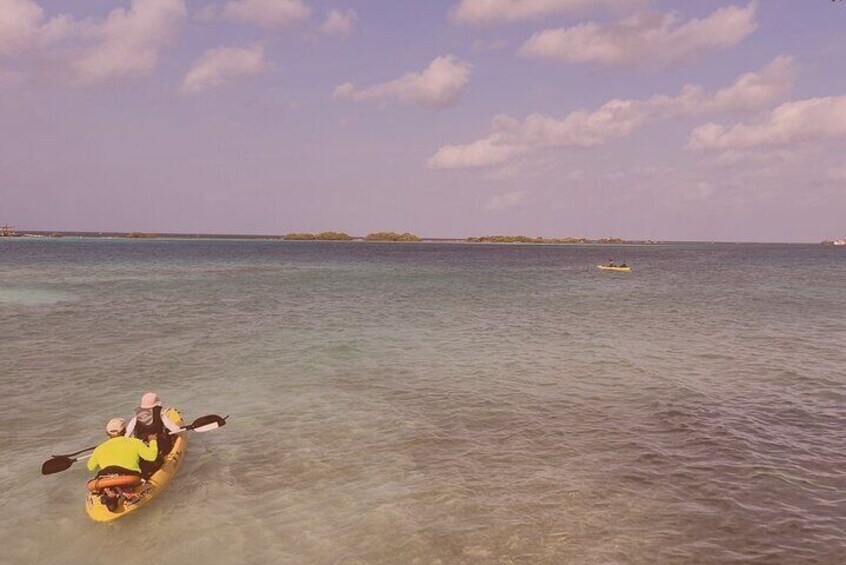 Sea Glass Island Kayak, Sunset and Snorkeling Tour