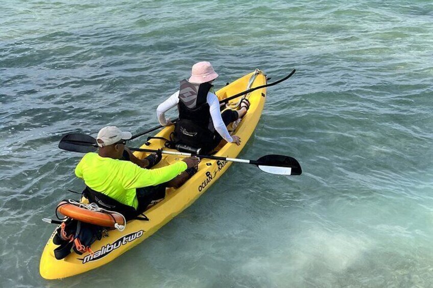 Sea Glass Island Kayak, Sunset and Snorkeling Tour