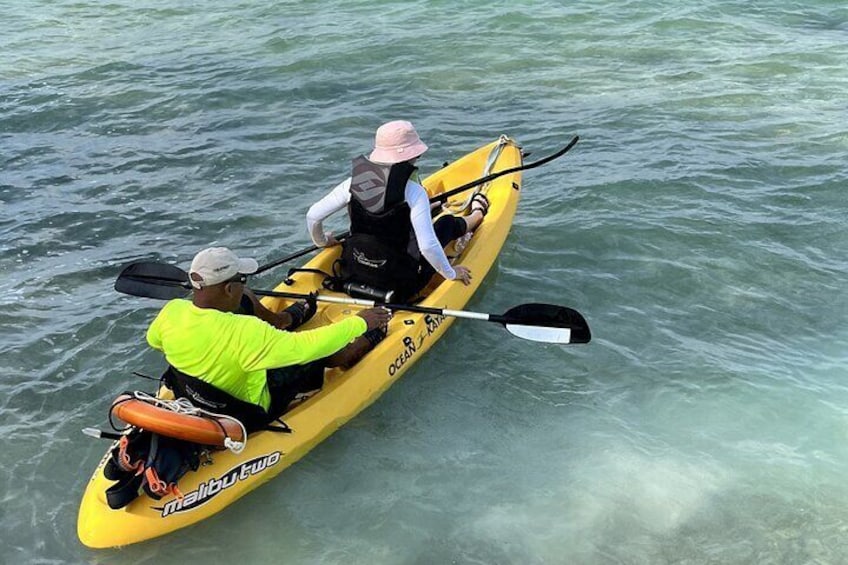 Sea Glass Island Kayak, Sunset and Snorkeling Tour
