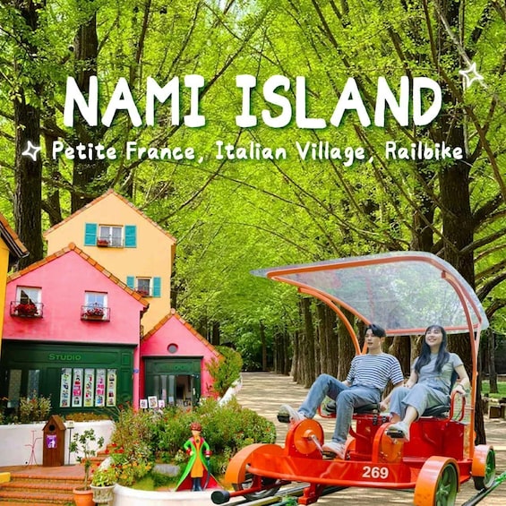 Seoul: Nami, Petite France, Italian Village, Railbike Option