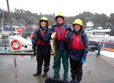 Bergen: tour guiado de pesca con cocina al aire libre