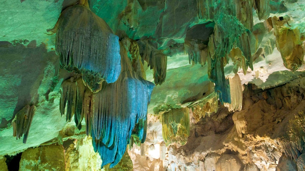 Close view inside the Phong Nha Cave in Hue  