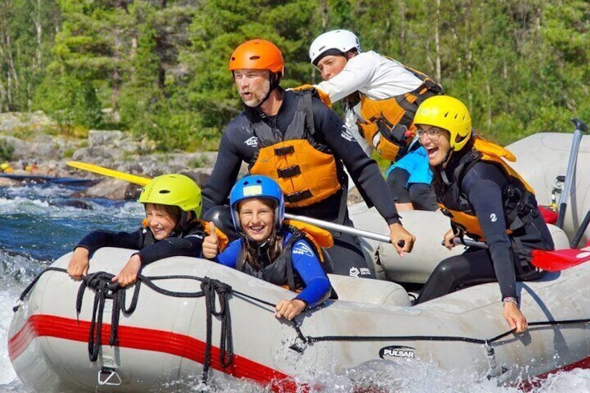 Child Appropriate Family Rafting in Dagali near Geilo, Norway