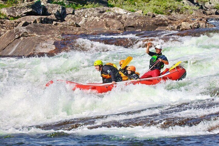 Child Appropriate Family Rafting in Dagali near Geilo, Norway