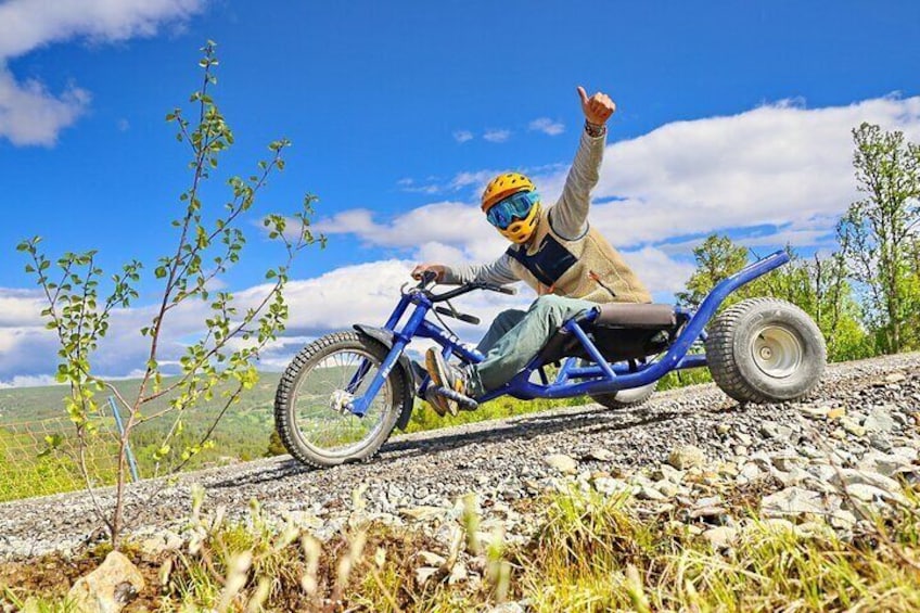 Racing Mountain Cart in Dagali near Geilo, Norway