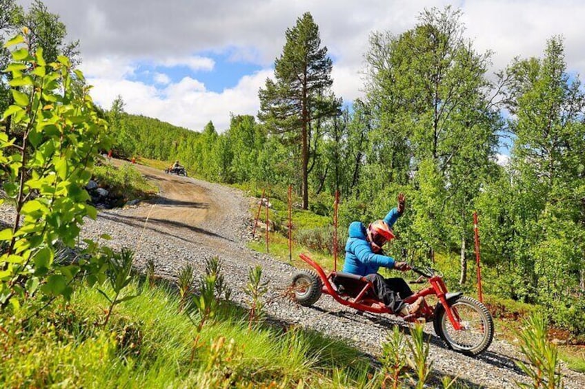 Racing Mountain Cart in Dagali near Geilo, Norway