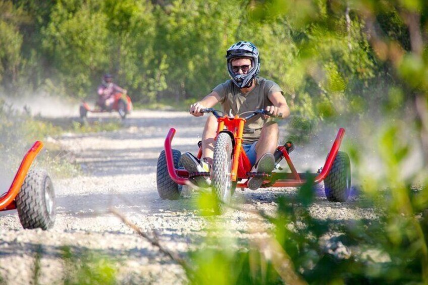 Racing Mountain Cart in Dagali near Geilo, Norway