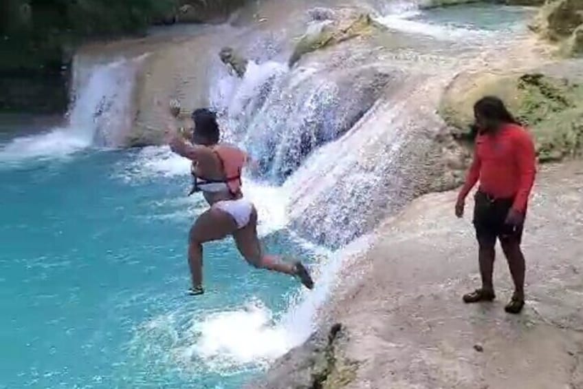 Blue Hole, Dunns River and Secret Falls Day Tour with Lunch