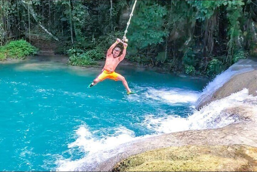 Blue Hole, Dunns River and Secret Falls Day Tour with Lunch 