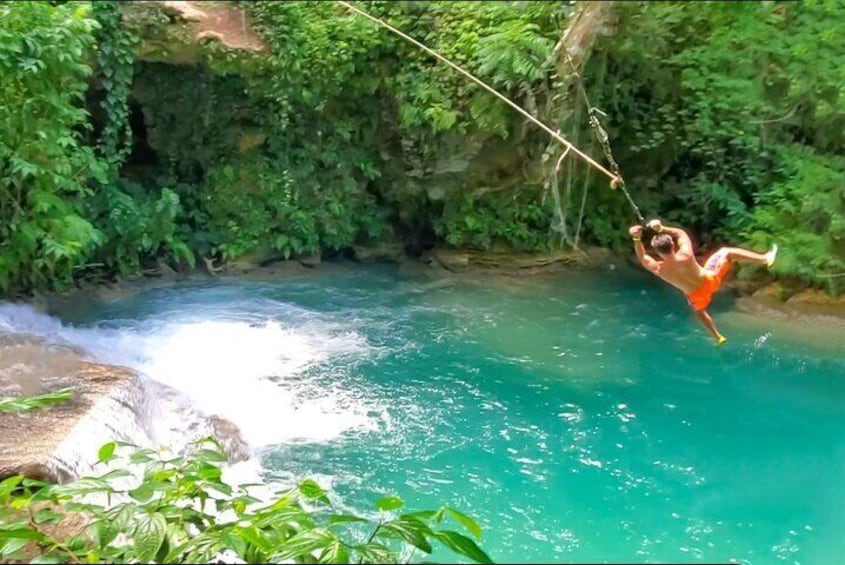 Blue Hole, Dunns River and Secret Falls Day Tour with Lunch