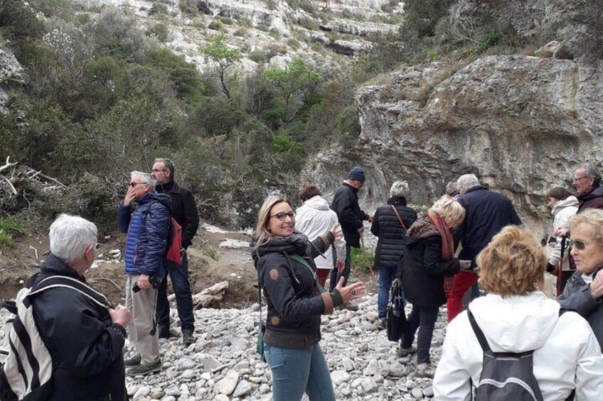 The guide during a walk