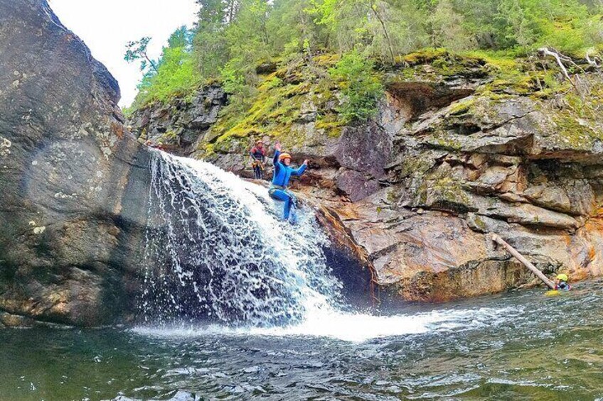 Canyoning Adventure in Hidden Mountain Rapids near Geilo