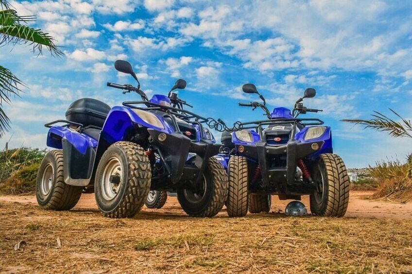 Quad ride on the hills of Hammamet