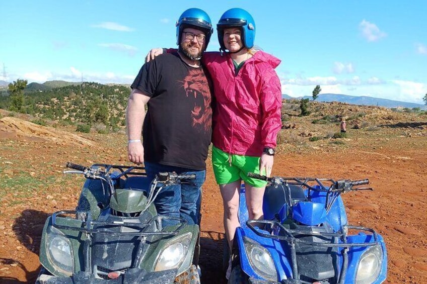 Quad ride on the hills of Hammamet