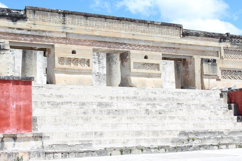 Mitla weaving, Archaeological Marvels, Ancient Trees and Mezcal Delight