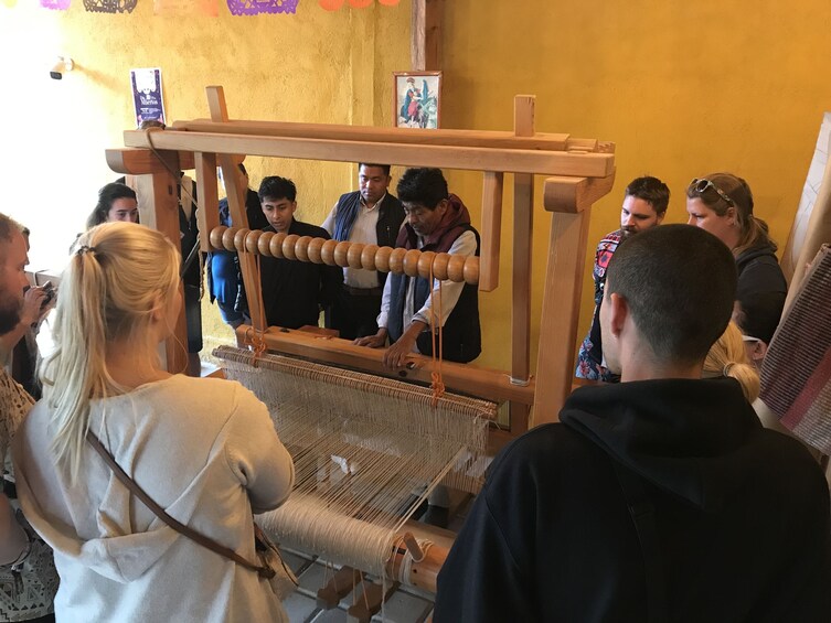 Mitla weaving, Archaeological Marvels, Ancient Trees and Mezcal Delight