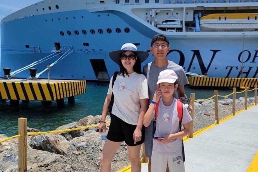 At the port in Roatan 